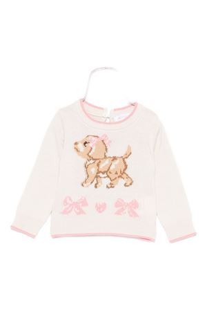 maglione in cotone beige MONNALISA KIDS | 39F60860910290